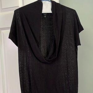 Talbots Black Short Sleeve Top